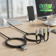 25cm USB Type C to C Short Charging Cable for Xiaomi Samsung Power Bank