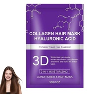 3D Hyaluronic Acid Collagen Hair Mask，2026New Professional Collagen Hair Mask，Deep repair，Hyaluronic