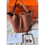 愛馬仕Hermes Picotin 22 金棕銀扣 Y刻