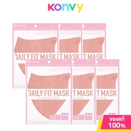 [แพ็คหก] IRIS OHYAMA Disposable Face Mask Daily Fit 5pcs #Pink หน้ากากอนามัย ไอริส โอยามะ สวมใส่สบาย กระชับใบหน้า