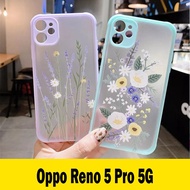 OPPO RENO 5 PRO 5G Dove Lavender Flower Back Hard Case Cover Casing
