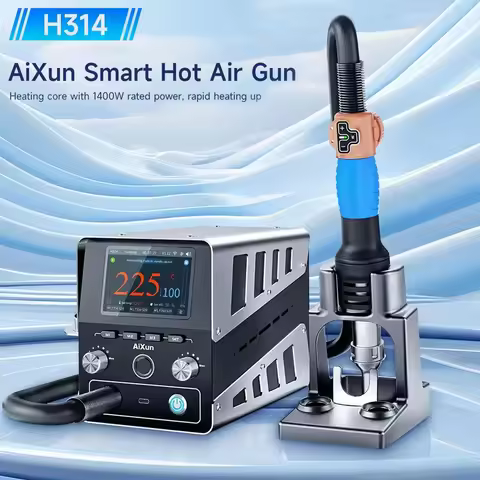 JCID Aixun H314 Intelligent Hot Air Gun Soldering Station 1400W Digital High Power BGA Rework Heatin