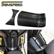 【SEMSPEED】For YAMAHA XMAX 300 250 v2 2023-2024 Carbon Fiber Motorcycle Front Fuel Gas Oil Tank Upper Guard Cover