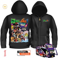 Outtingday Hoodies Brass Zipper K110 Hoodie Black Special Woven Warm Fabric No Wool Polyester Fiber 