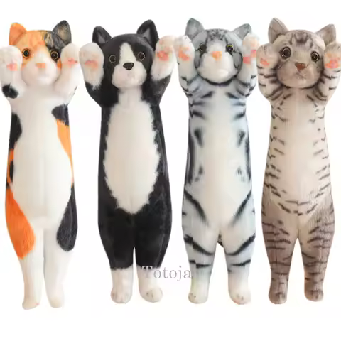 Nice 1pc 25/40/58cm Cute Soft Lucky Cat Pillow Plush Toys Stuffed Office Sleeping Cushion Christmas 