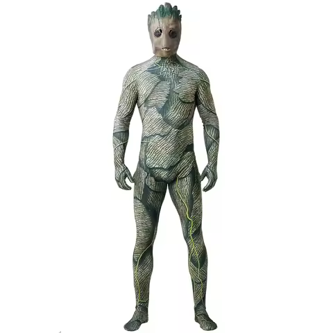 Adult Groot Costume Deluxe Quality Superhero Costume Cosplay for Men Halloween Costume for Adult#1#W