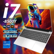 2025 15.6 "Windows 11 Pro แล็ปท็อปคอมพิวเตอร์ Intel 8500Y i7 16GB 1TB แล็ปท็อปสำนักงานคอมพิวเตอร์ปลด