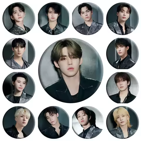 KPOP ST RIGHT HERE Tour Badge Clips S.COUPS JEONGHAN JOSHUA HOSHI WONWOO WOOZI Mirror Keychain Bag A