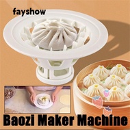 FAYSHOWSG Dumpling Bao Buns Mould, Homemade Flower Type Baozi Making Mould, ABS DIY Baozi Maker
