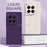 2024 OnePlus 12R Square Liquid Silicone Phone Case For Oneplus 12R 12 1+12 Oneplus12R 5G Soft Casing