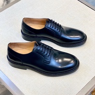 1: 1Dior Dior 2025 Counter New Style DI Men's Shoes Open Beaded Cowhide Lace-Up Business Formal Leat