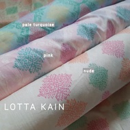 0.5 METER KAIN SONGKET PRINTED COTTON, 100% COTTON ,SONGKET PASTEL