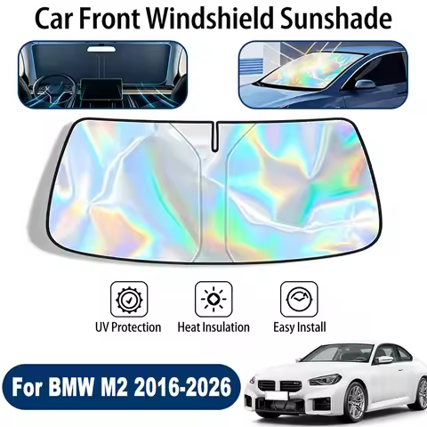 Car Windshield Sun Shade UV Reflective Sun Visor Protection Cover For BMW M2 F87 G87 2016-2026