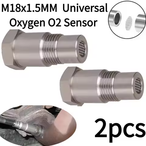 2PCS M18x1.5MM Car Universal Oxygen O2 Sensor Spacer Adapter Car CEL Fix Oxygen Sensor Adapter Check