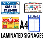 GCASH LAMINATED SIGNAGES TINDAHAN