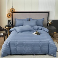 Bedding Set Bed Satin Hotel Solid Color Bed Sheet Single Universal Linen Hotel Bed Three-Piece Set J