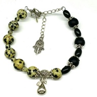 Dalmatian jasper bracelet