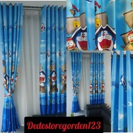 Hordeng Door Curtain Luxury Motip Doraemon Tiray Window Curtain Door Room Curtain Blackout Plain