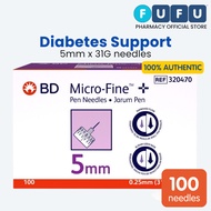 BD Micro Fine Insulin Pen Needles 5mm x 100's