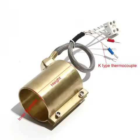 LUJINXUN 220V Brass Band Heater Electric Heating Ring 25x30mm/30x30mm/30x35mm/30x40mm/30x45mm Two/Th