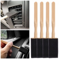Car Air Conditioner Vent Cleaning Brush Universal Automobile Grille Cleaner Auto Detailing Blinds Dashboard Sponge Duster Brush Car Interior Dust Removal Tools