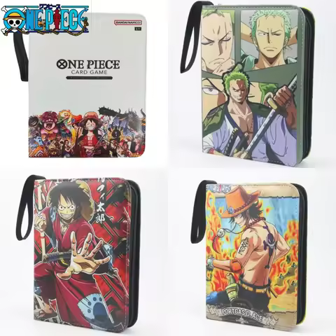 Hot Listed One Piece Cartoon Anime Battle Card only Booklet Zipper Binder Card Holder Card Card Coll