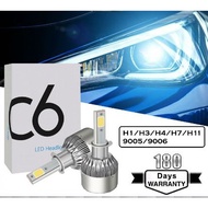 C6 ORIGINAL HEADLIGHT LED FOG LIGHT BULB FOG LAMP  H1 H3 H4 H7 H11 9005 9006  2pcs