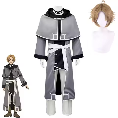 2024 Mushoku Tensei Rudeus Greyrat Cosplay Costume Jobless Reincarnation Anime Adulthood Uniform Set