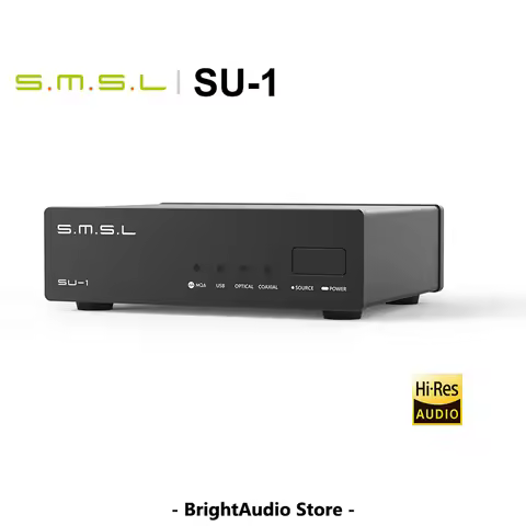 SMSL SU1 MQA Audio DAC Hi-Res HIFI Mini Desktop Decoder MQA-CD AK4493S XMOS PCM768 DSD512 USB IN And