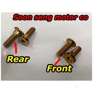Titanium/gold  skru disc rear/front skru 125z/Lc135/Y15/Rs150R Rs150 King Drag 1set(4psc)