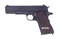 【BS靶心生存遊戲】送鋼瓶BB彈防塵袋 M1911 經典戰術 仿真平底彈匣 全金屬CO2手槍-KWCKCB76WB