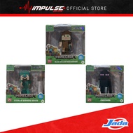 Jada Toys 2.5'' Steve Figure Diamond Armor (35617) / Alex Leather Armor (35618) / Enderman (35619)