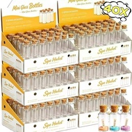 Clear Vial with Cork Plug - Mini Glass Wish Bottle - Empty Message-in-a-Bottle - Jewel Candy Storage