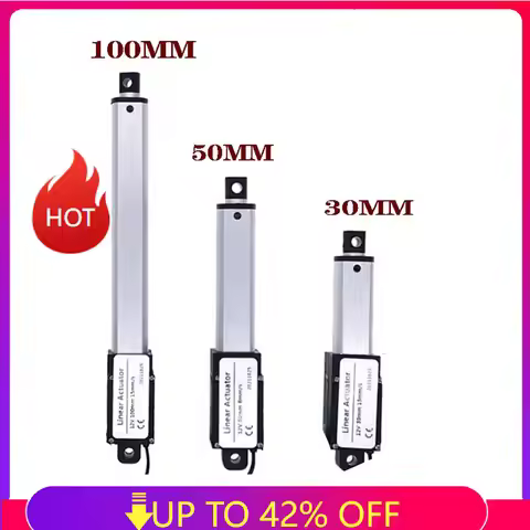 30mm/50mm/100mm DC 12V Mirco Electric Linear Actuator 30N/60N/90N/150N Motor Controller Mini Eectric