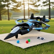 2.4G Foam RC Stunt Jet Glider K500 Max – LED Lighted Aircraft Toy, Remote Control, Holiday Gift for 