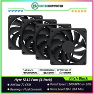 Hyte FA12 Fans (4-Pack) - Pitch Black