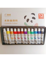 24 Colors Mixed Color Gouache Paint, Colorful Multi-Purpose Paint For Painting, 12/18/24colours, Eac