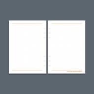 【精油香氛筆記本】六孔活頁款-補充內頁-點點