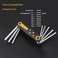 Torx Screwdriver8 in 1 Folding Screwdriver Set Torx Screwdriver Mini Screwdriver Bits Kit Hexagon To