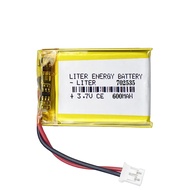 3.7V 702535 600mAh Lithium Polymer ion Battery Rechargeable Polymer Battery Pack with JST 2.0mm Conn