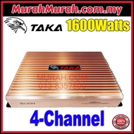High Performance Car Amplifier 1600Watts 4-CH Channel TAKA High Power Amp MA-H504 Suitable for car s