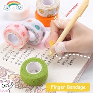 Colorful Cute Finger Bandage Tape Hand Bandage Self Adhesive Elastic Bandage Finger Support Pads For