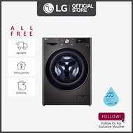 LG FV1410H3BA 10/6kg Front Load Washer Dryer in Black