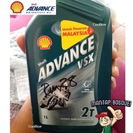 [CBe] 2T Shell Advance VSX-DPA [kini wangi] 1Liter Minyak 2T 100% Original