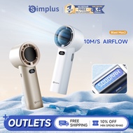 【NEW】Simplus Handheld Mini Fan | 10m/s High Speed | 100 Stepless Speeds | 15h Battery Life | Three-P