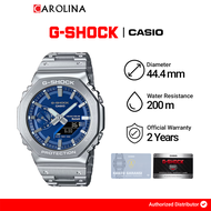 Jam Tangan Pria Casio G-Shock GM-B2100AD-2A Metallic Blue Dial Full Metal Stainless Steel Band