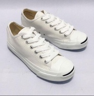 ส่งฟรี...รองเท้าผ้าใบ JACK MASHARE รุ่นเลียนแบบ Converse Jack สีขาว ส่งก่อนถึงก่อน...เร็วกว่า
