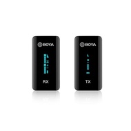 BOYA BY-XM6-S12.4GHz ultra-compact wireless microphone system compatible with DSLR, mirrorless camera, smartphone, computer, vlog, youtube video, live streaming, interview, recording