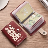 Cartoon Cartoon Cute Card Holder Women's Unique Large-Capacity Multi-Card Slot Anti-Degaussing Docum