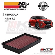 Perodua Ativa 1.0 2021+ - K&N KN Drop In Performance Air Filter (33-2036)